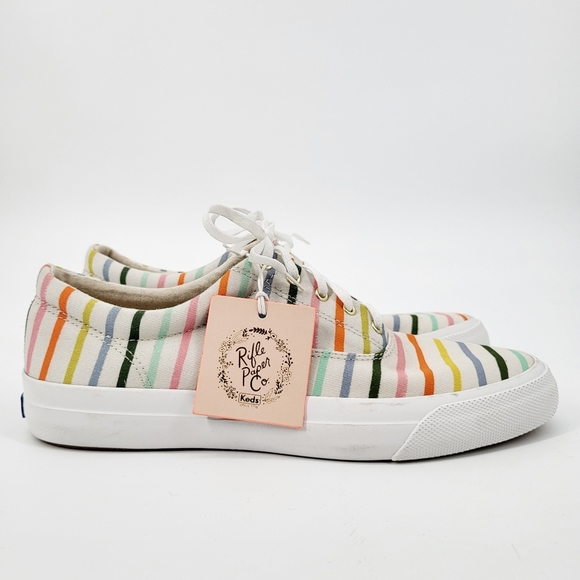 Keds Shoes - Keds X Rifle Paper Co Classic Low Top Sneaker Lace Up Rainbow Striped 9.5 NWT
